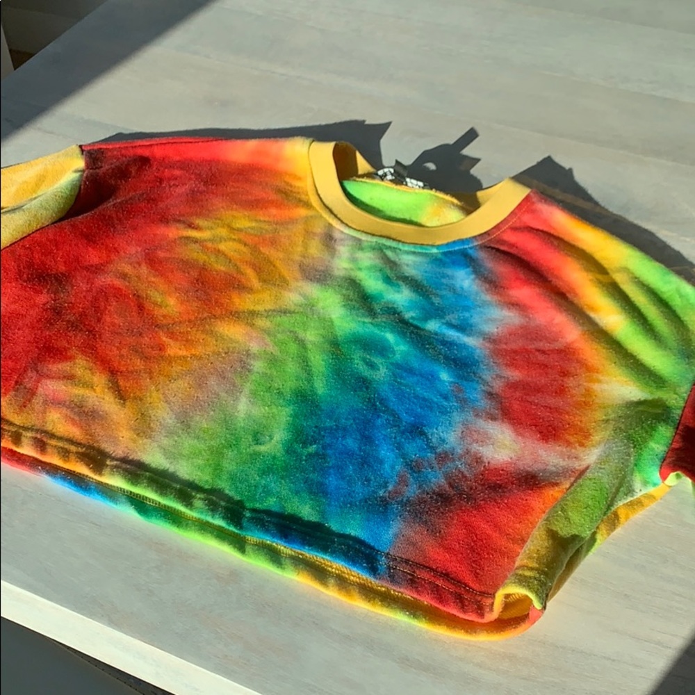 rainbow crop top